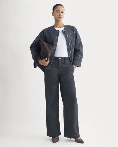 Everlane Mid-rise Trouser Jean In Tungsten Rinse In Blue