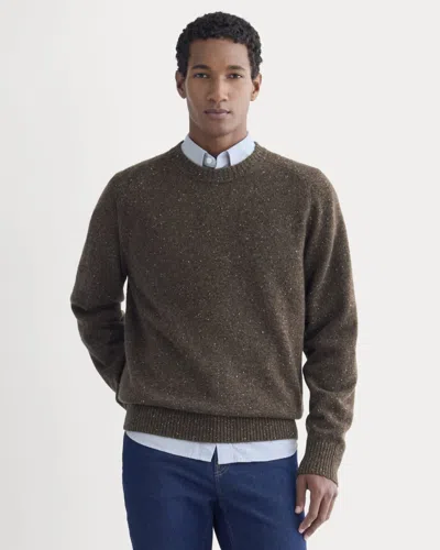 Everlane Midweight Cashmere Crew Neck Sweater In Forager In Brown