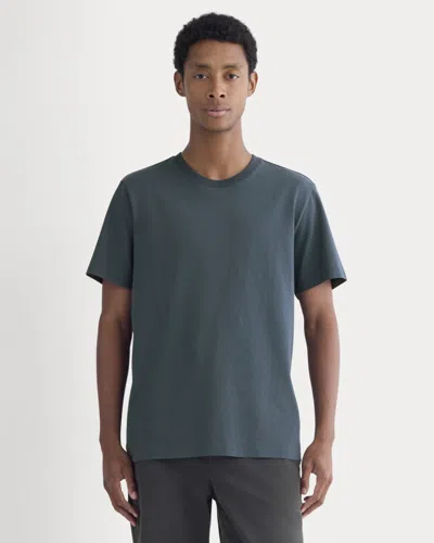 Everlane Midweight Tshirt In Midnight Navy In Blue