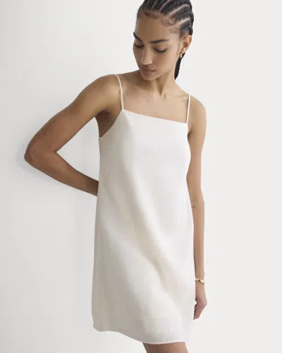 Everlane Mini Shift Dress In White