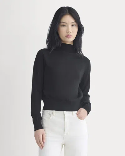 Everlane Mockneck Sweater In Black