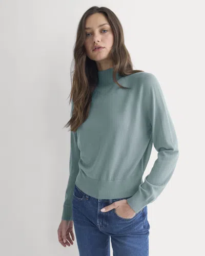 Everlane Mockneck Sweater In Gray
