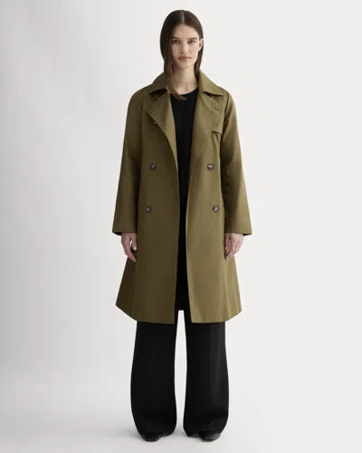 Everlane Modern Trench Coat In Beech In Green
