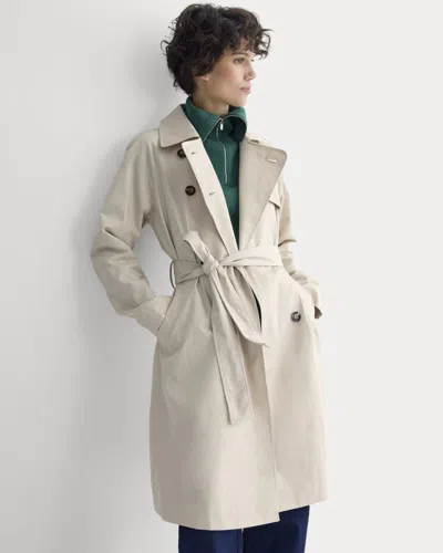 Everlane Modern Trench Coat In Peyote In Gray