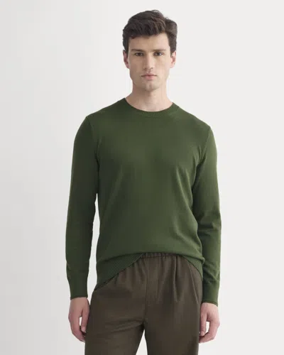 Everlane No-sweat Sweater In Dark Forest In Green