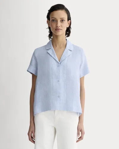 Everlane Notch Shirt In Animal Print