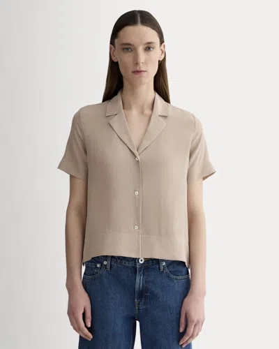 Everlane Notch Shirt In Brown