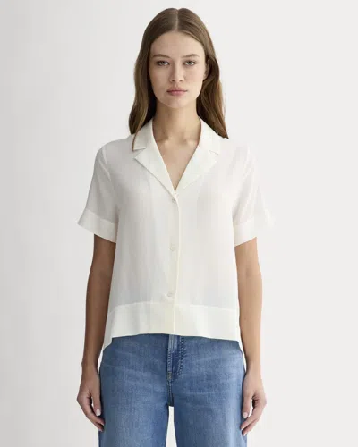 Everlane Notch Shirt In White