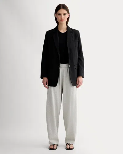 Everlane Off-duty Barrel Pant In Pale Heather Grey In Gray