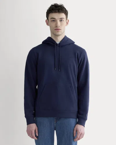 Everlane Off-duty Terry Hoodie In Navy In Blue