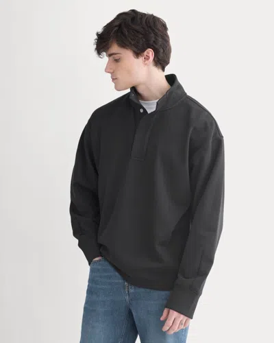 Everlane Off-duty Terry Pullover In Black
