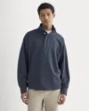 Everlane Off-duty Terry Pullover In Deep Navy In Blue