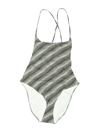 Pre-owned Everlane One Piece Swimsuit In Gray