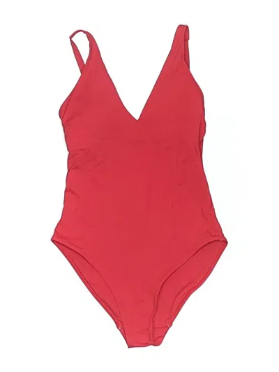 Pre-owned Everlane One Piece Swimsuit In Red