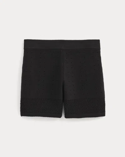 Everlane Open-knit Short In Black