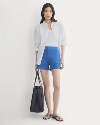 Everlane Open-knit Short In Blue