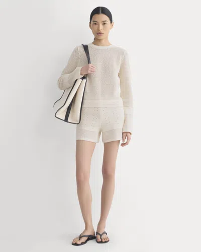 Everlane Open-knit Short In Neutral