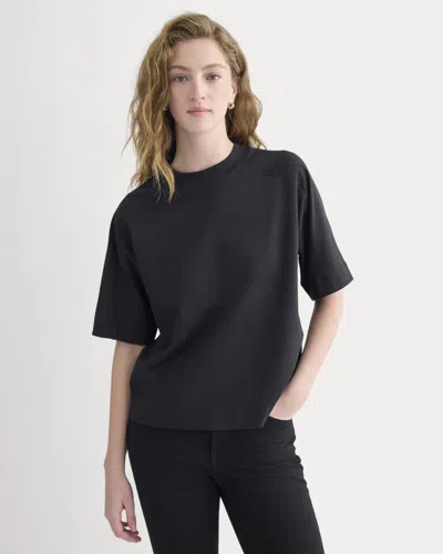 Everlane Oversized Seamed Tshirt In Black