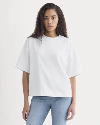 Everlane Oversized Seamed Tshirt In White