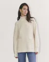 Everlane Oversized Turtleneck Sweater In White
