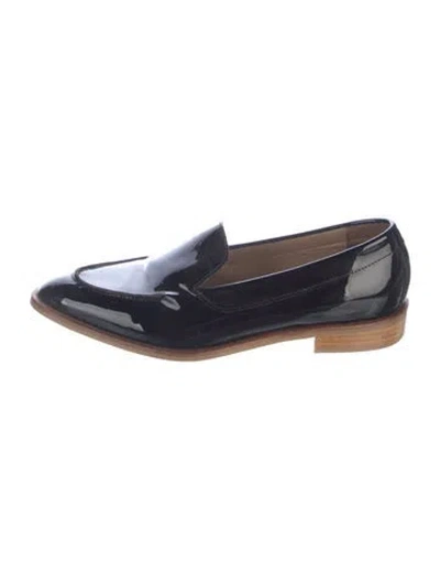 Pre-owned Everlane Patent Leather Loafers In Blue