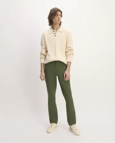 Everlane Performance Chino Pant | Slim In Deep Moss Green