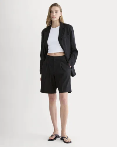 Everlane Pleated Short In Black