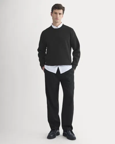 Everlane Pleated Trouser In Black