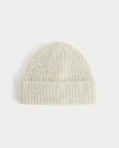 Everlane Plush Alpaca Beanie In Bone In Brown