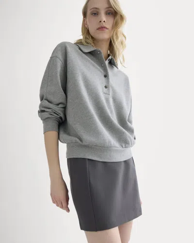 Everlane Ponte Mini Skirt In Graphite In Gray