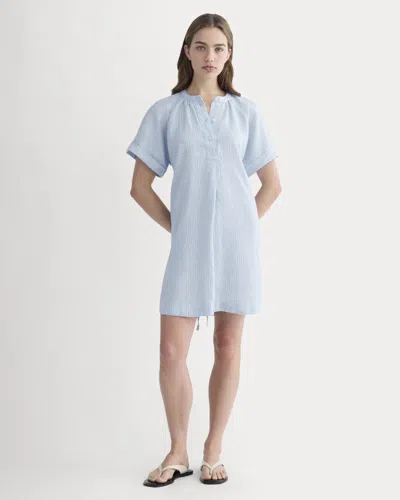 Everlane Popover Dress In Blue