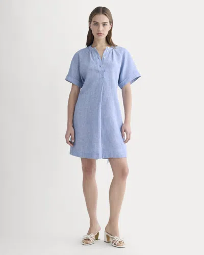 Everlane Popover Dress In Blue