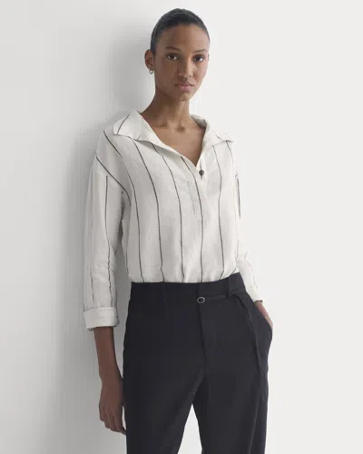 Everlane Popover Shirt In White