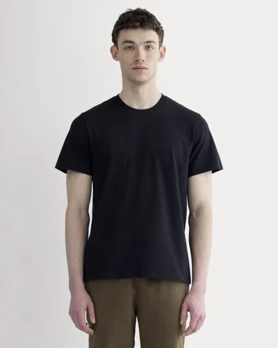 Everlane Premium-weight Crew Neck Tshirt In Black