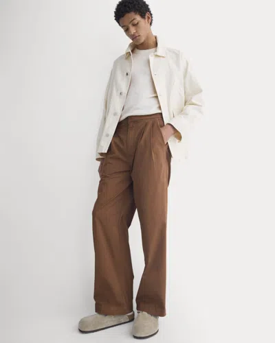 Everlane Pull-on Easy Trouser In Toffee In Animal Print
