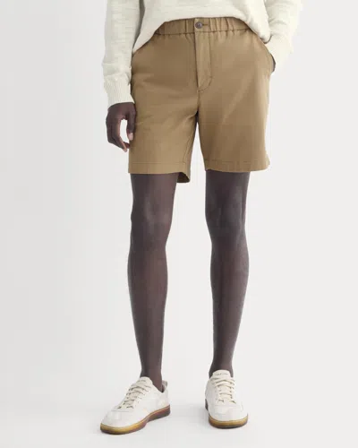Everlane Pull-on Performance Chino Pant Short In Toasted Coconut In Brown