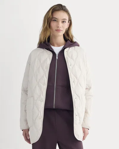 Everlane Quilted Liner In Peyote In White
