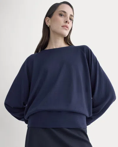 Everlane Raglan Sweater In Blue