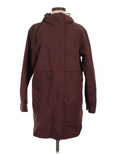 Pre-owned Everlane Raincoat In Burgundy