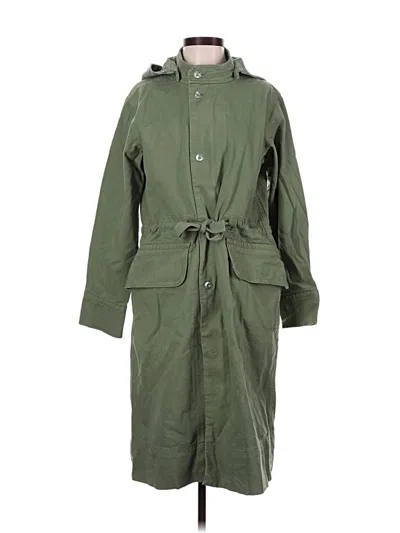Pre-owned Everlane Raincoat In Green