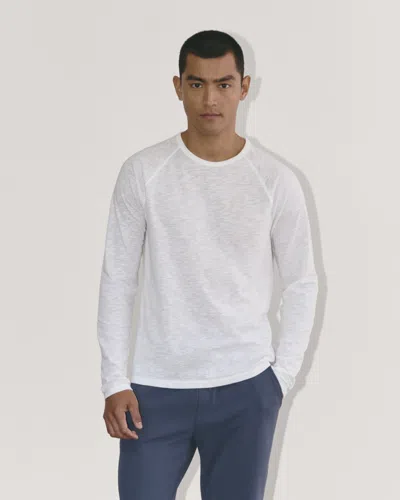 Everlane Rec Long-sleeve Crew Neck Tshirt In White