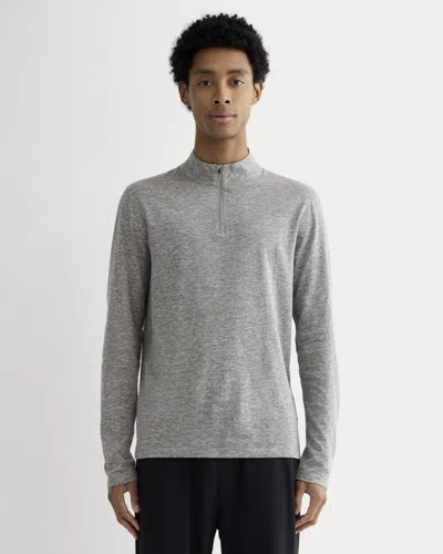 Everlane Rec Quarter-zip In Heathered Grey In Gray