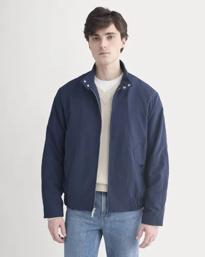 Everlane Re:cycled Nylon Harrington Jacket In Deep Navy In Blue