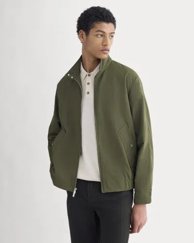 Everlane Re:cycled Nylon Harrington Jacket In Olive Night In Green