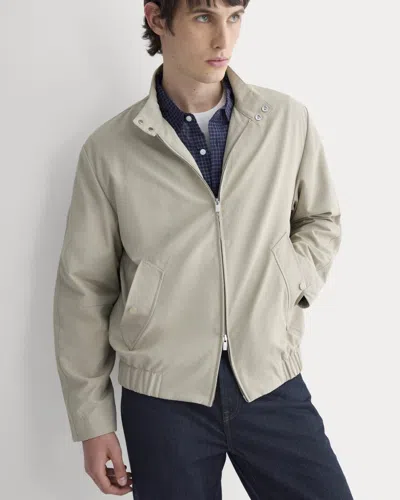 Everlane Re:cycled Nylon Harrington Jacket In Trench Coat Khaki In Gray