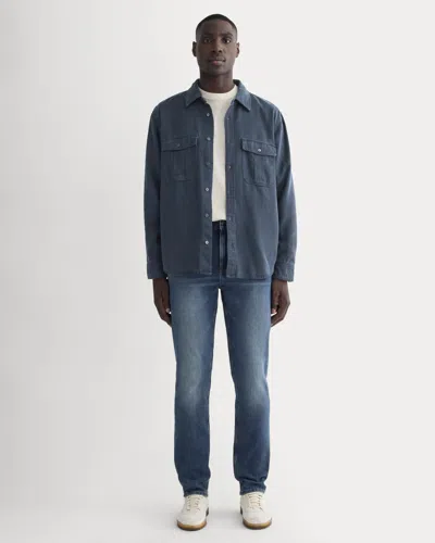 Everlane Relaxed 4-way Stretch Organic Jean In Dark Indigo Fade In Blue