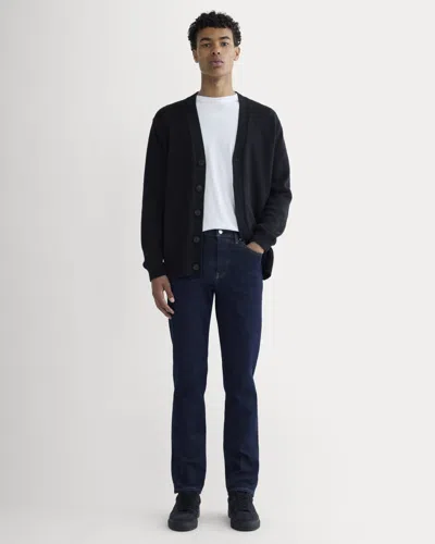 Everlane Relaxed 4-way Stretch Organic Jean In Dark Indigo In Blue