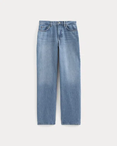 Everlane Relaxed Italian Selvedge Jean In Medium Indigo In Blue