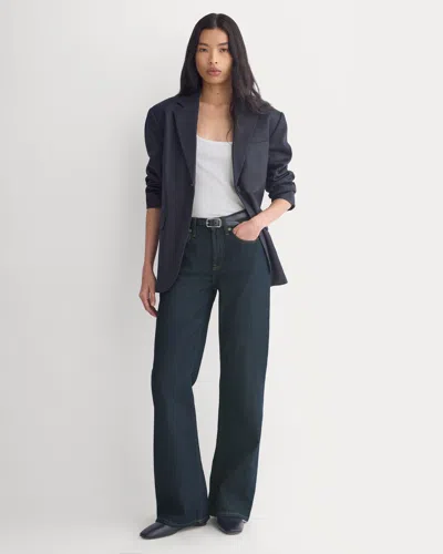 Everlane Relaxed Mid-rise Bootcut Jean In Tungsten Rinse In Blue
