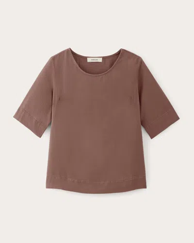 Everlane Relaxed Tshirt In Brown
